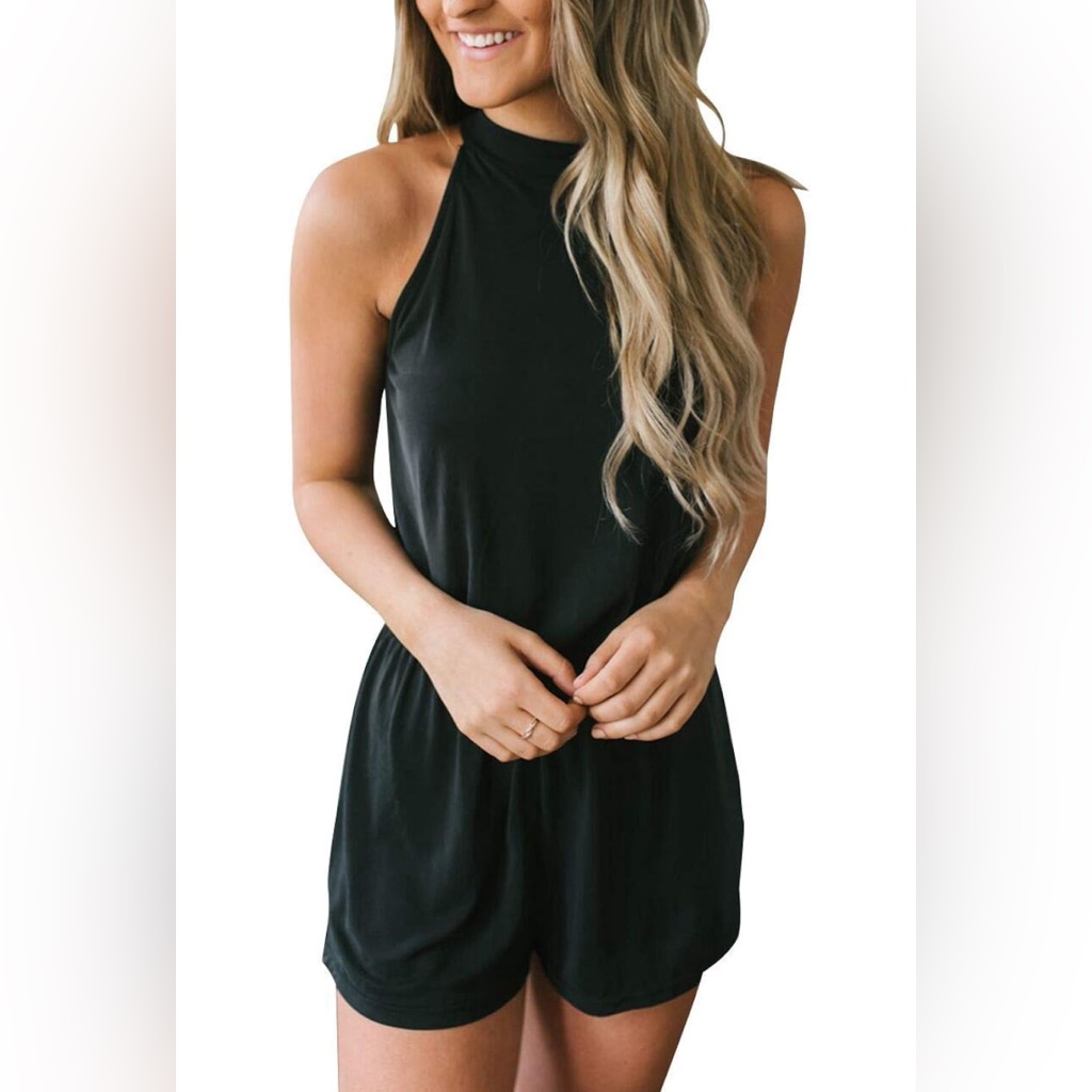 Halter Romper W/Pockets